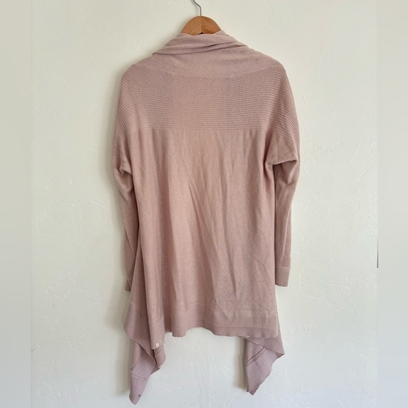 Lululemon Cashlu Knit Wrap cardigan Sweater cashmere blend Pink Bliss  S/XS - Picture 3 of 7